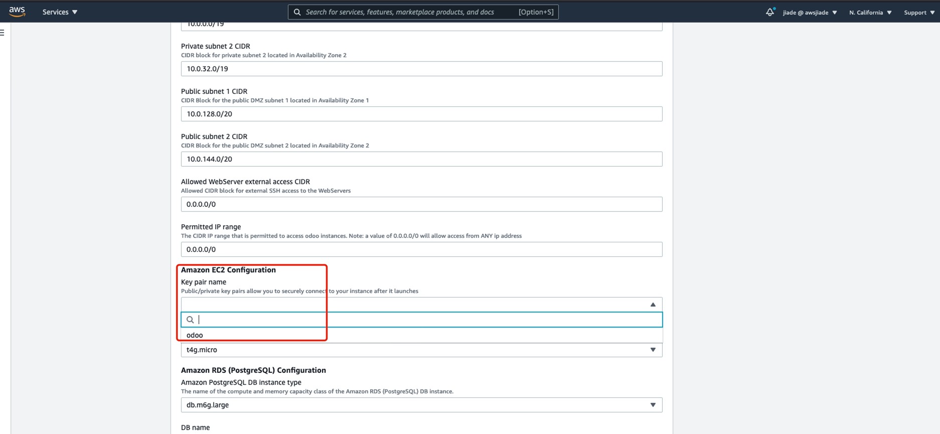 cloudformation Service Console